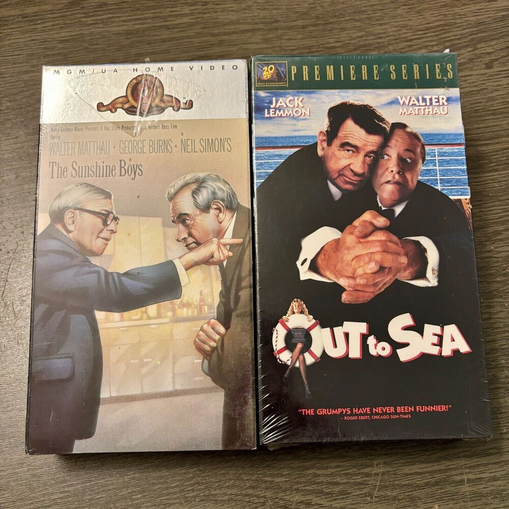 Walter Matthau LOT of 2 VHS Out to Sea‎ The Sunshine Boys New/Sealed